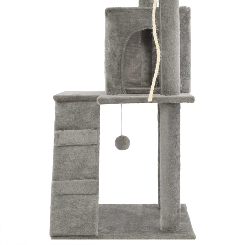 Vidaxl Rascador Para Gatos Con Poste De Sisal 120 Cm Gris_5