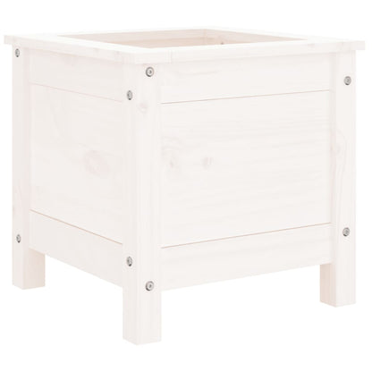Jardinera Madera Maciza De Pino Blanco 40x40x39 Cm_3