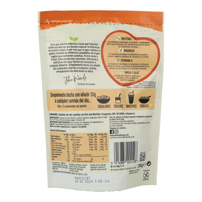 Semillas de Lino molidas Probióticas con Vitamina D Linwoods 200 g