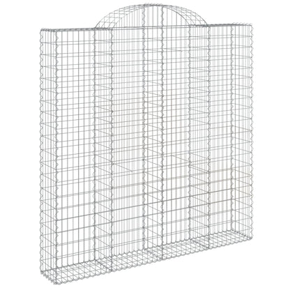Cestas De Gaviones 2 Uds Forma De Arco Hierro 200x30x200/220 Cm_2