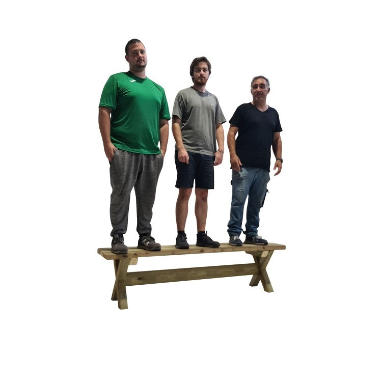 Banco De Madera Masgames Xerta 180 Cm.