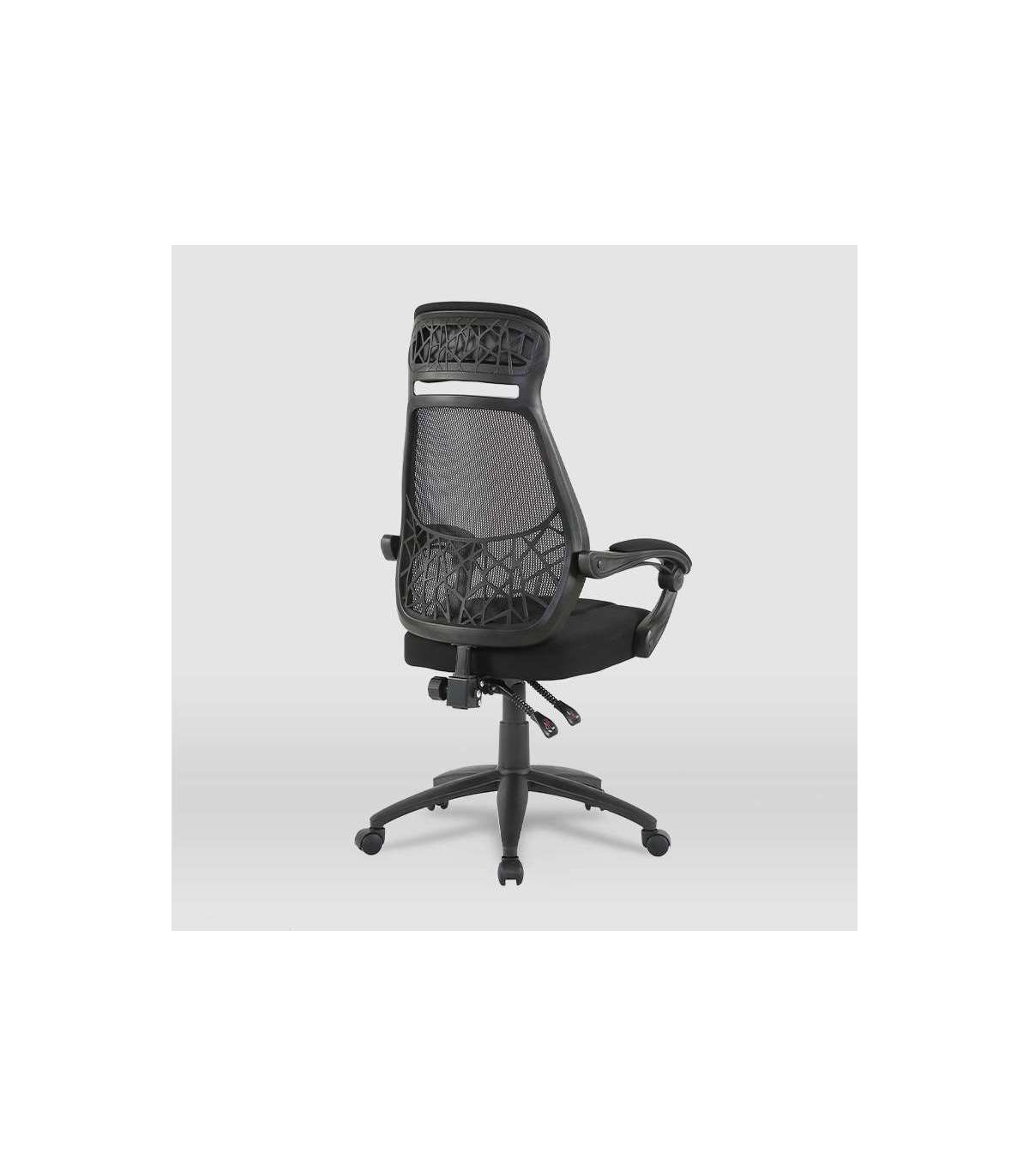 Silla De Oficina Erika En Negro. Alto: 114,5-122,5, Ancho: 62, Fondo: 58._3
