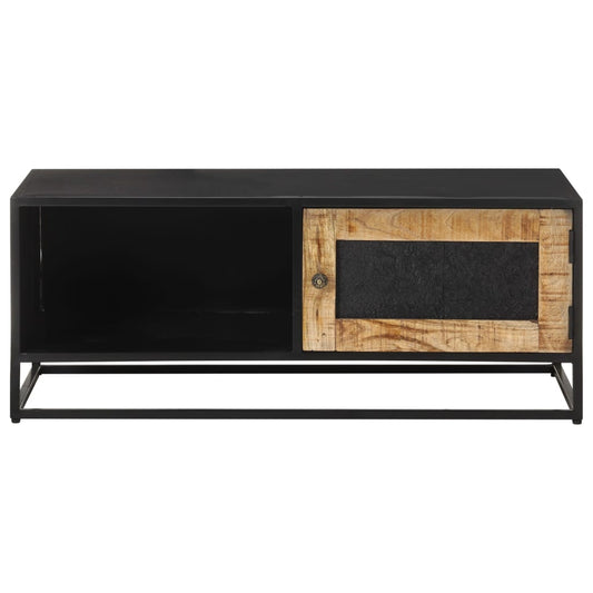 Mesa De Centro Madera De Mango Rugosa 90x50x35 Cm_0