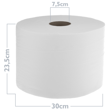 Rollo Bobina Industrial Maxi Papel Laminado De Doble Capa 2 Unidades_1