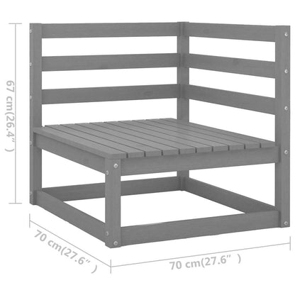 Vidaxl Sofá De Esquina De Jardín Cojines Gris Antracita Madera Pino_2