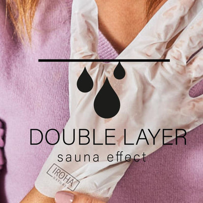 Guantes Mascarilla AntiAge  Triple Ácido Hialurónico, Bakuchiol y Niaciniamida Iroha Nature 2 x 9ml