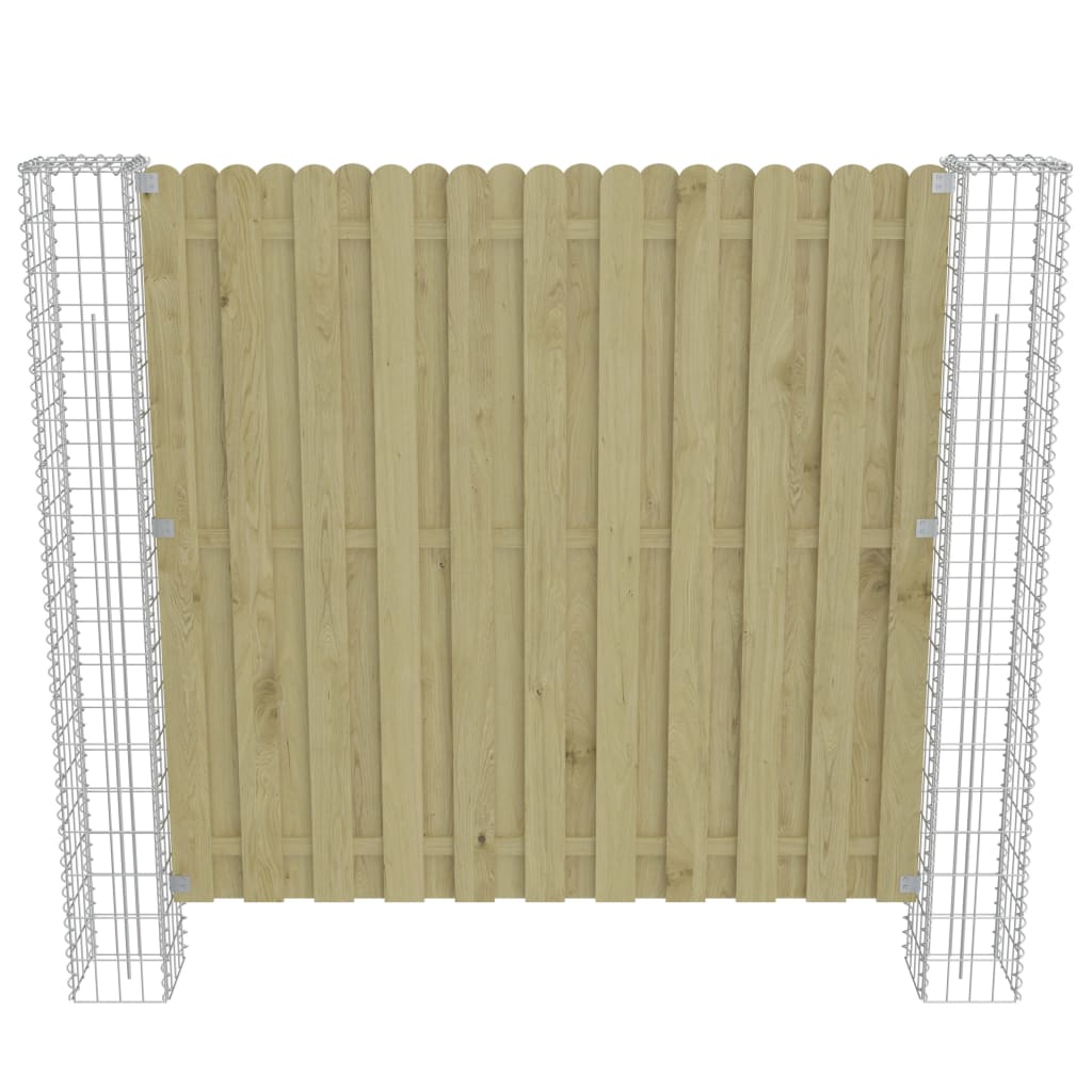 Postes De Gaviones Jardín 2 Uds Acero Galvanizado 20x20x190 Cm / Vetonek_4