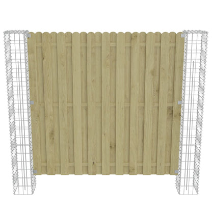 Postes De Gaviones Jardín 2 Uds Acero Galvanizado 20x20x190 Cm / Vetonek_4