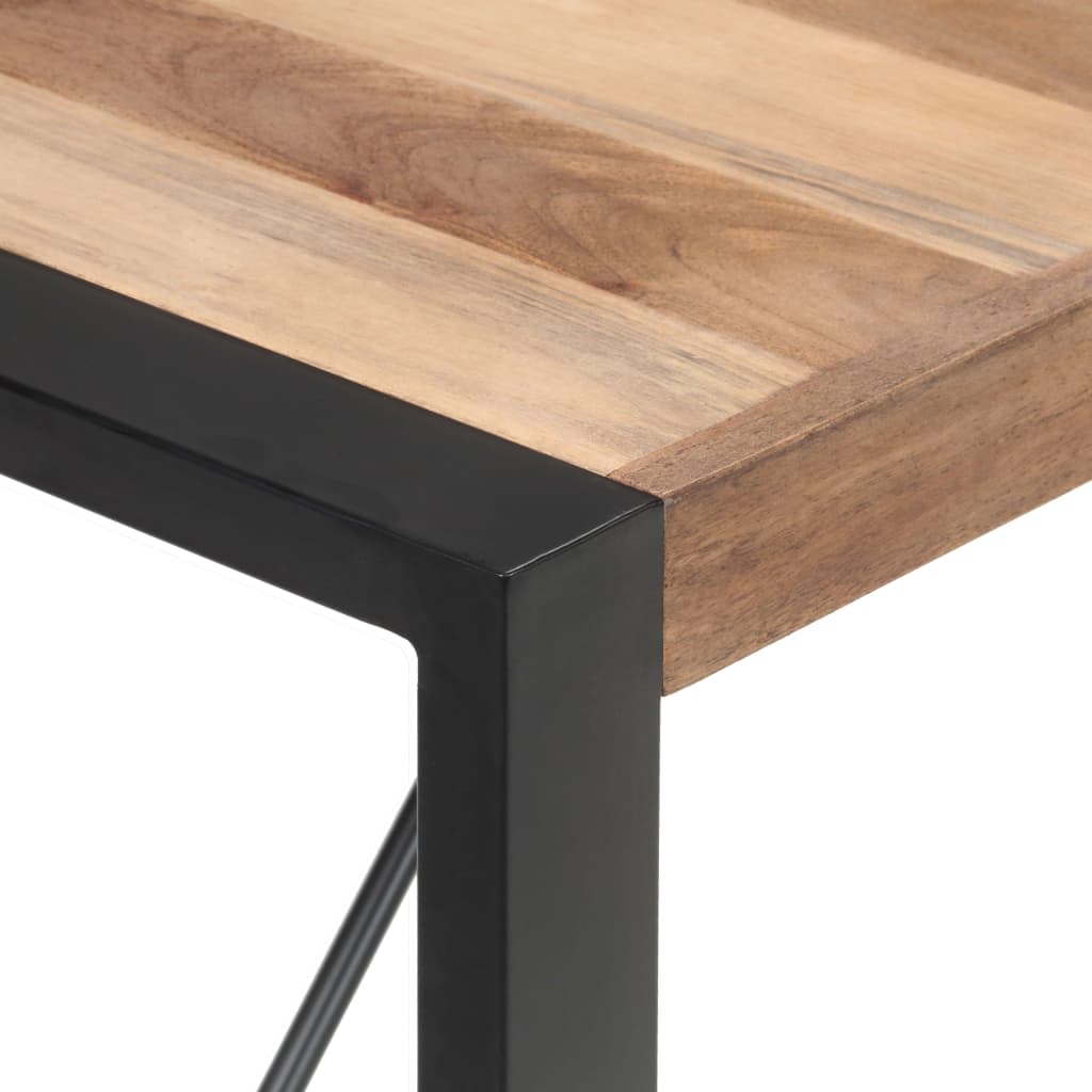 Mesa De Comedor Madera Maciza 140x70x75 Cm_2