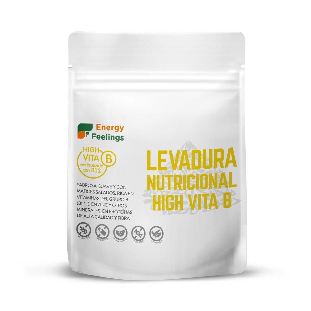 Pack 2x Levadura nutricional vitamina B12 en copos Energy Feelings, 1 Kg