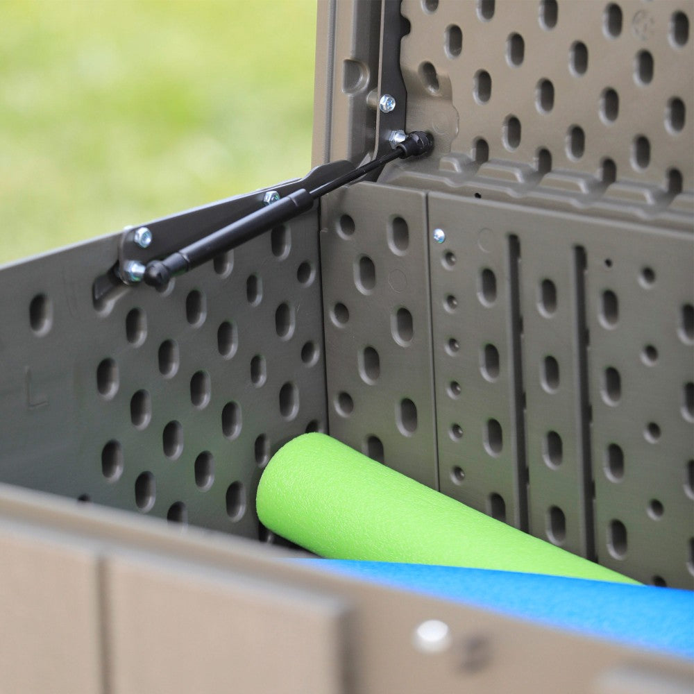 Baúl Para Jardín Ultrarresistente Marrón Lifetime 150x72x69 Cm Uv100_4