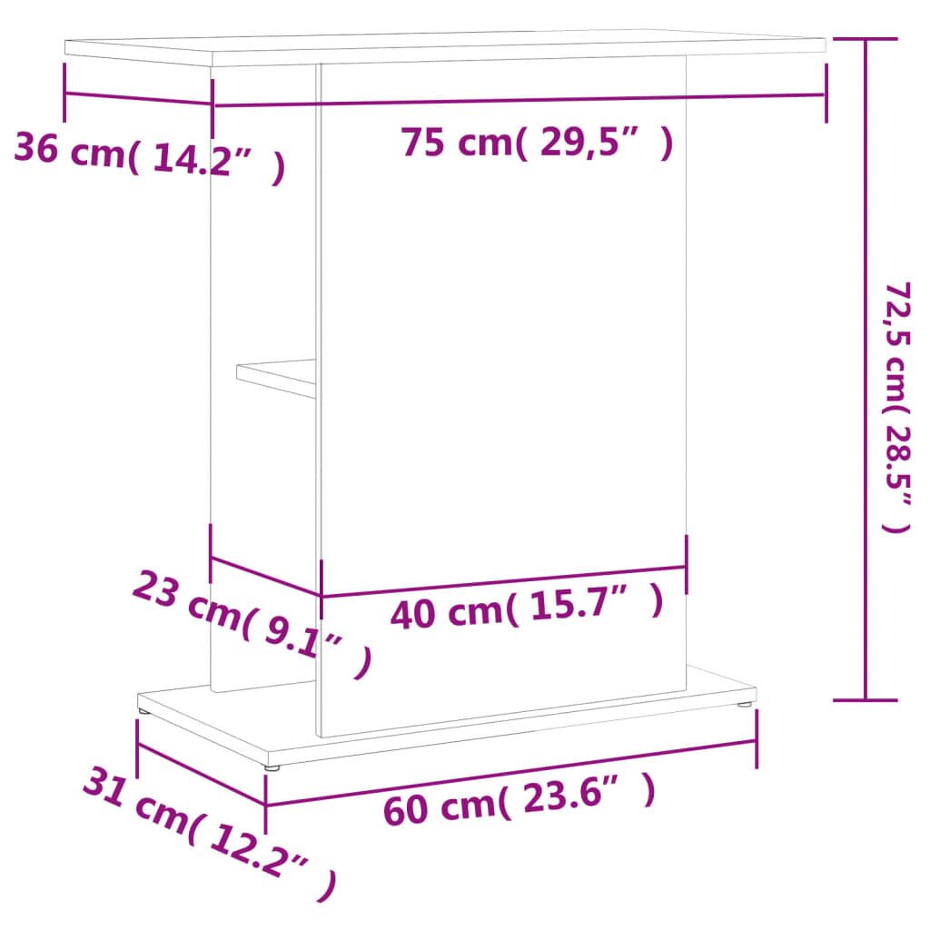 Vidaxl Soporte De Acuario Madera Ingeniería Gris Hormigón 75x36x72,5cm_2
