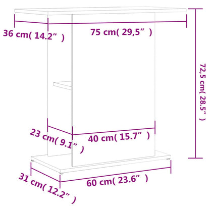 Vidaxl Soporte De Acuario Madera Ingeniería Gris Hormigón 75x36x72,5cm_2