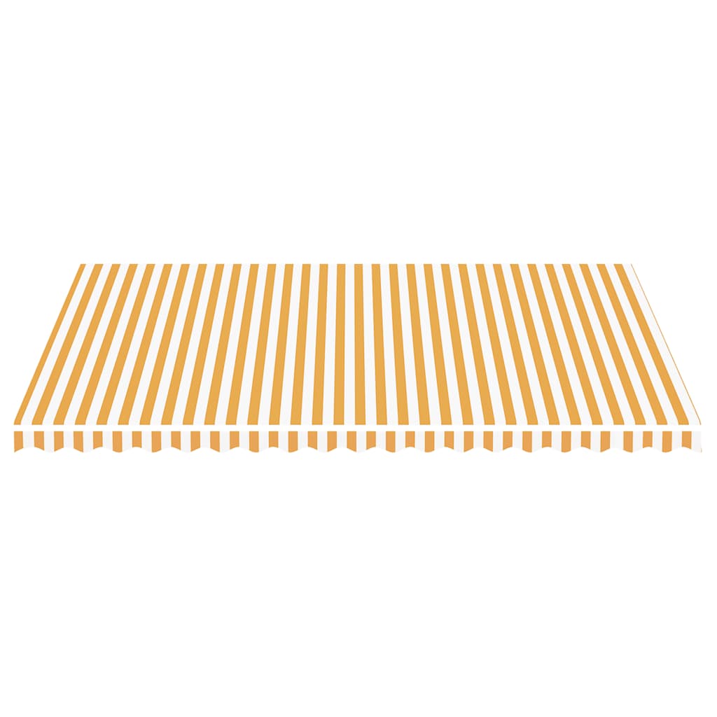 Tela De Repuesto Para Toldo Amarillo Y Blanco 5x3,5 M Poliéster_2