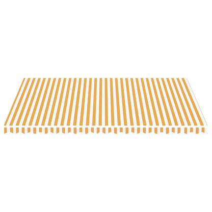 Tela De Repuesto Para Toldo Amarillo Y Blanco 5x3,5 M Poliéster_2
