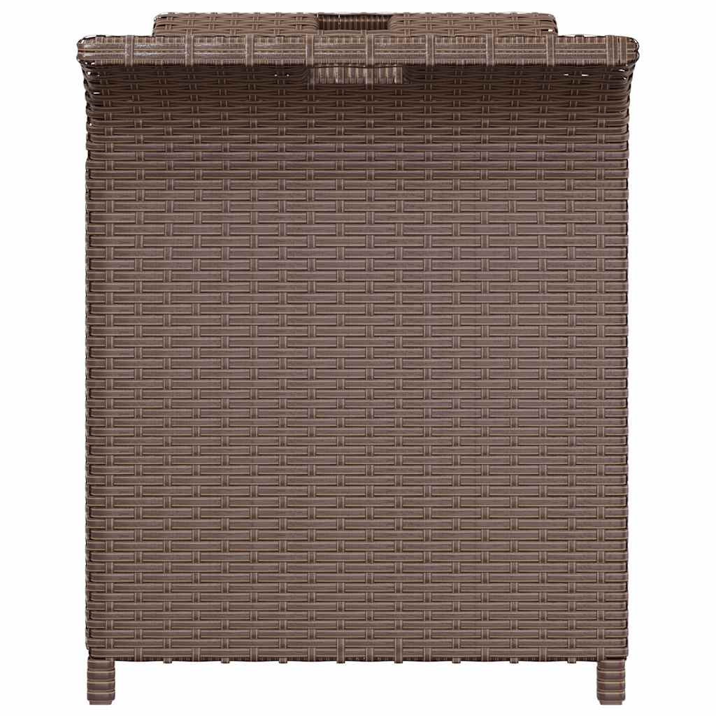Vidaxl Banco De Jardín Con Cojín Ratán Sintético Marrón 116x46x57 Cm_4