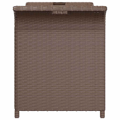 Vidaxl Banco De Jardín Con Cojín Ratán Sintético Marrón 116x46x57 Cm_4