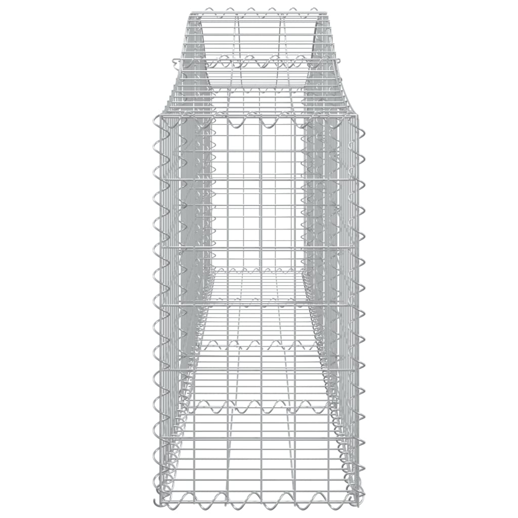 Cestas De Gaviones 15 Uds Forma De Arco Hierro 200x30x60/80 Cm_4