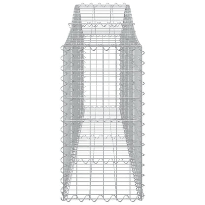 Cestas De Gaviones 15 Uds Forma De Arco Hierro 200x30x60/80 Cm_4