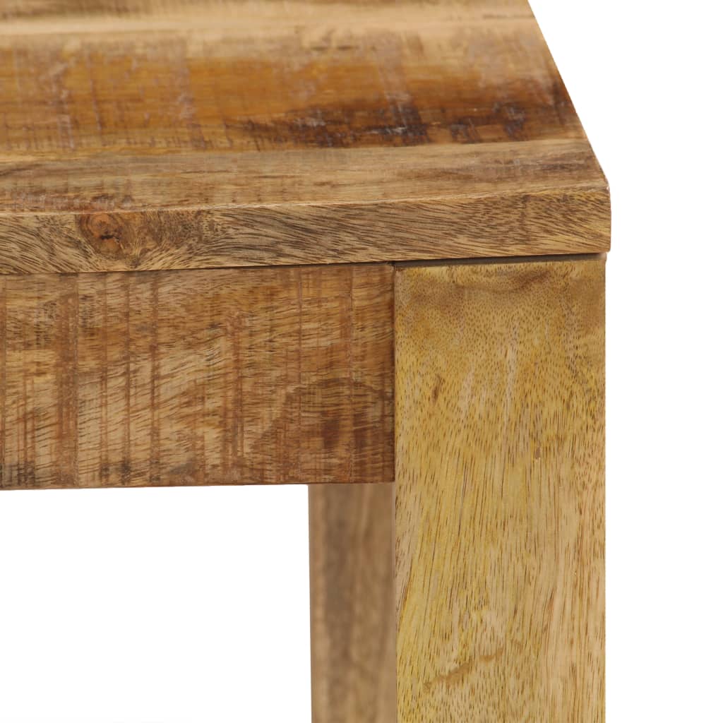 Mesa De Centro De Madera Maciza De Mango 80x80x40 Cm_3