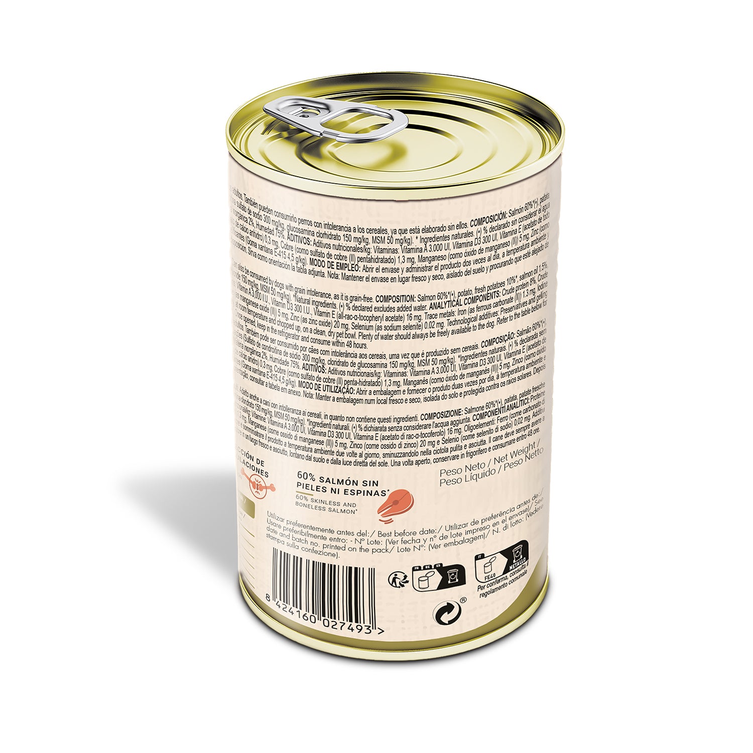 Perrynat Grain Free Salmón Y Patata, 12 Latas X 400gr_1