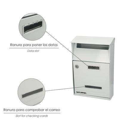 Buzon Exterior Country Blanco 215 X 320 X 105 Mm.