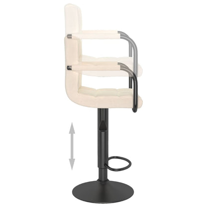 Taburete De Cocina De Tela Color Crema_4
