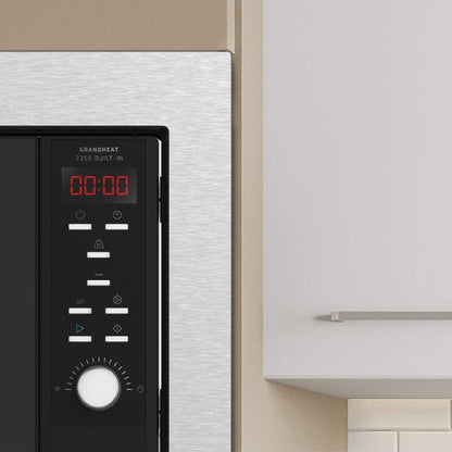 Microondas Encastrable Digital Grandheat 2350 Built-in Steelblack. 900w, Integrable, 23 Litros, Grill, 9 Funciones Preconfiguradas, Quick Start, Tem_4