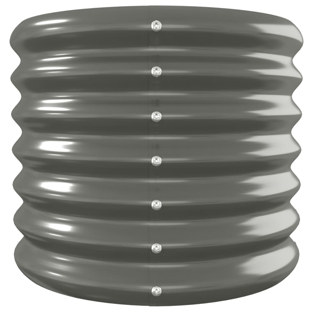 Jardinera Arriate Acero Galvanizado Gris 260x40x36 Cm_3