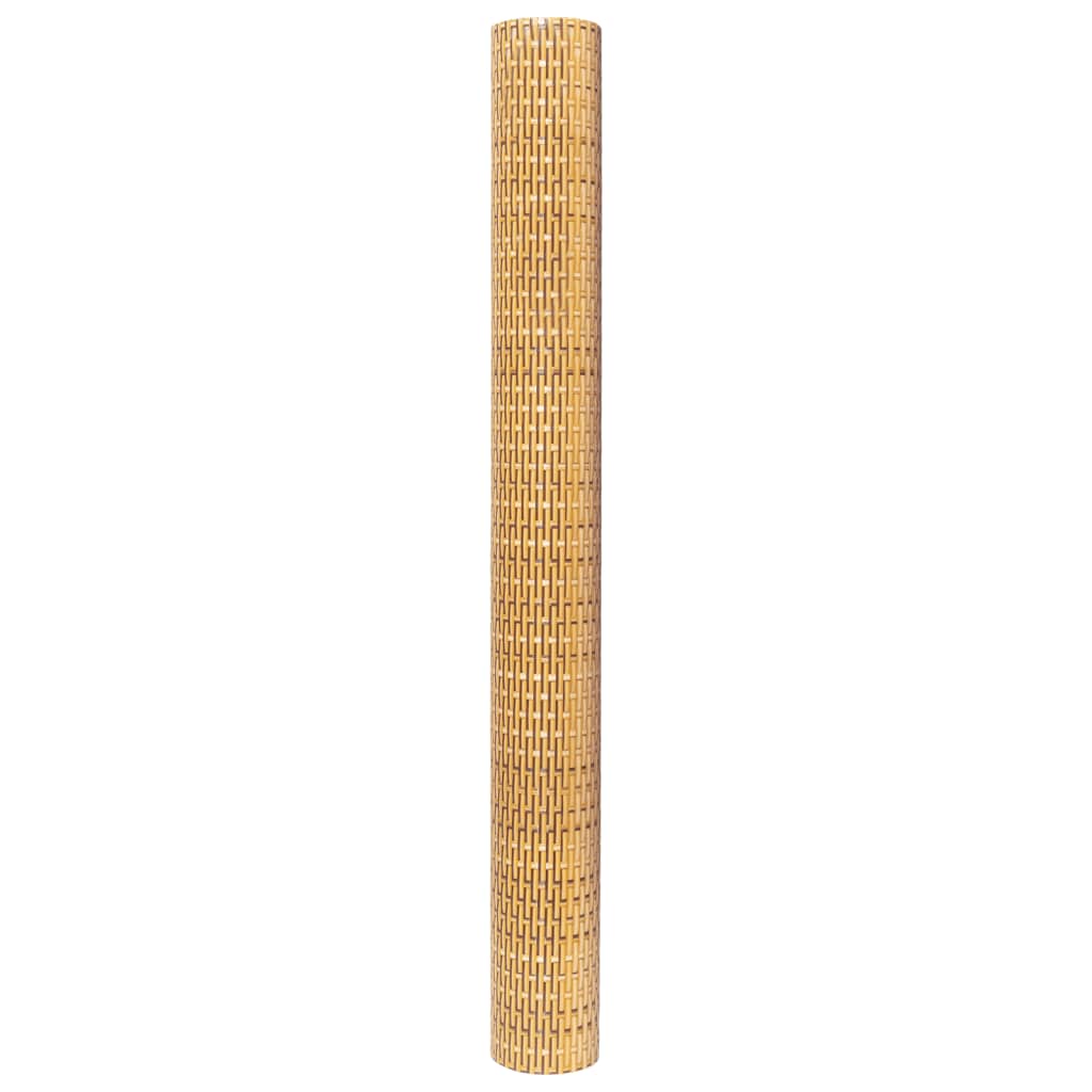 Toldo Para Balcón Ratán Sintético Marrón Claro 500x90 Cm / Vetonek_3