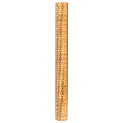 Toldo Para Balcón Ratán Sintético Marrón Claro 500x90 Cm / Vetonek_3