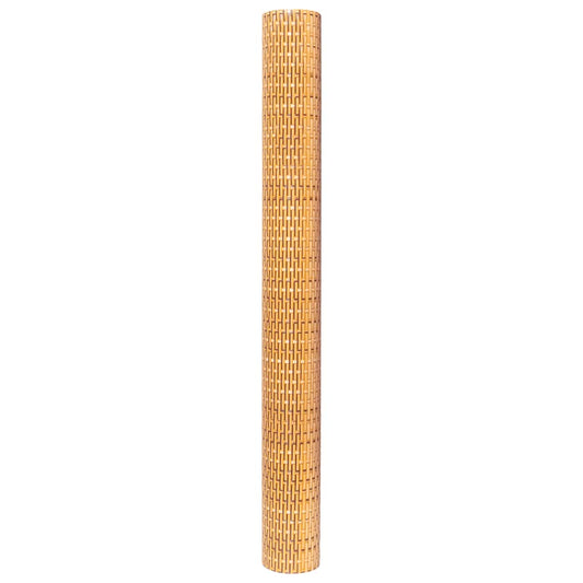 Toldo Para Balcón Ratán Sintético Marrón Claro 400x80 Cm / Vetonek_0
