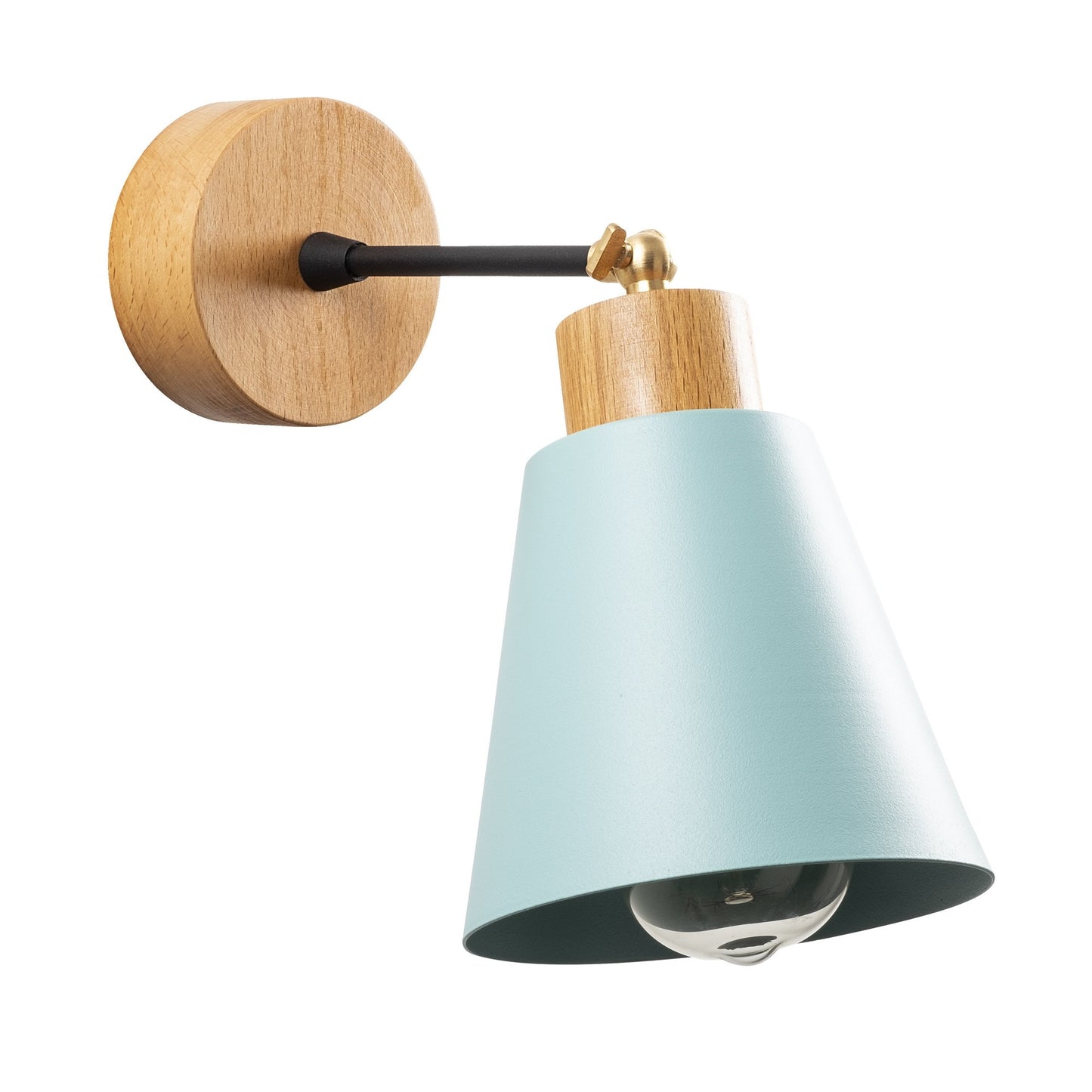 Aplique De Pared, Metal , Turquesa, 14x14x25, Casquillo E 27 Max 40 W_2