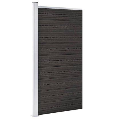 Panel De Valla Wpc Gris 95x186 Cm / Vetonek_1