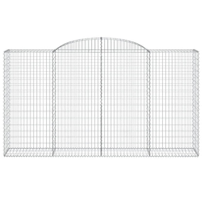 Cestas De Gaviones 9 Uds Forma De Arco Hierro 300x50x160/180 Cm_3