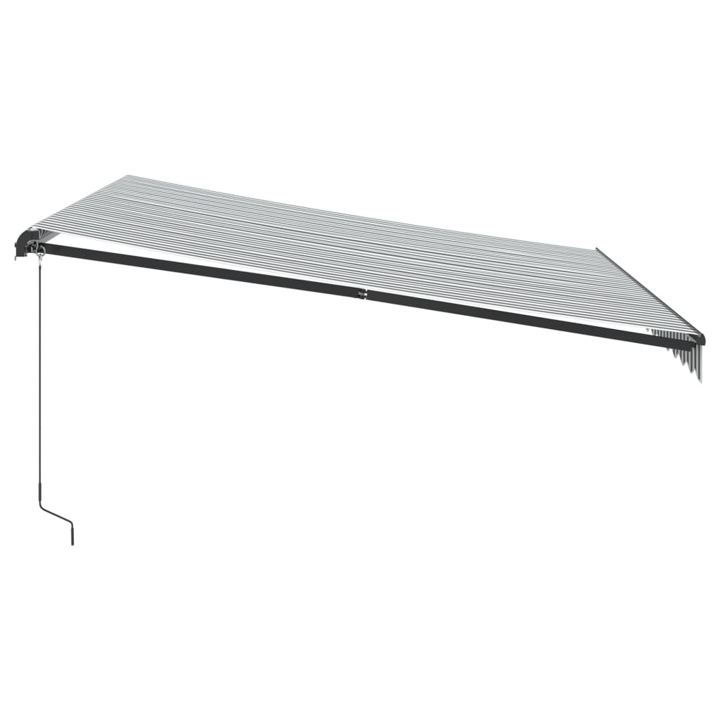 Toldo Retráctil Manual Con Luz Led Antracita Y Blanco 400x350cm_4