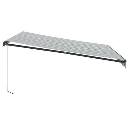 Toldo Retráctil Manual Con Luz Led Antracita Y Blanco 400x350cm_4