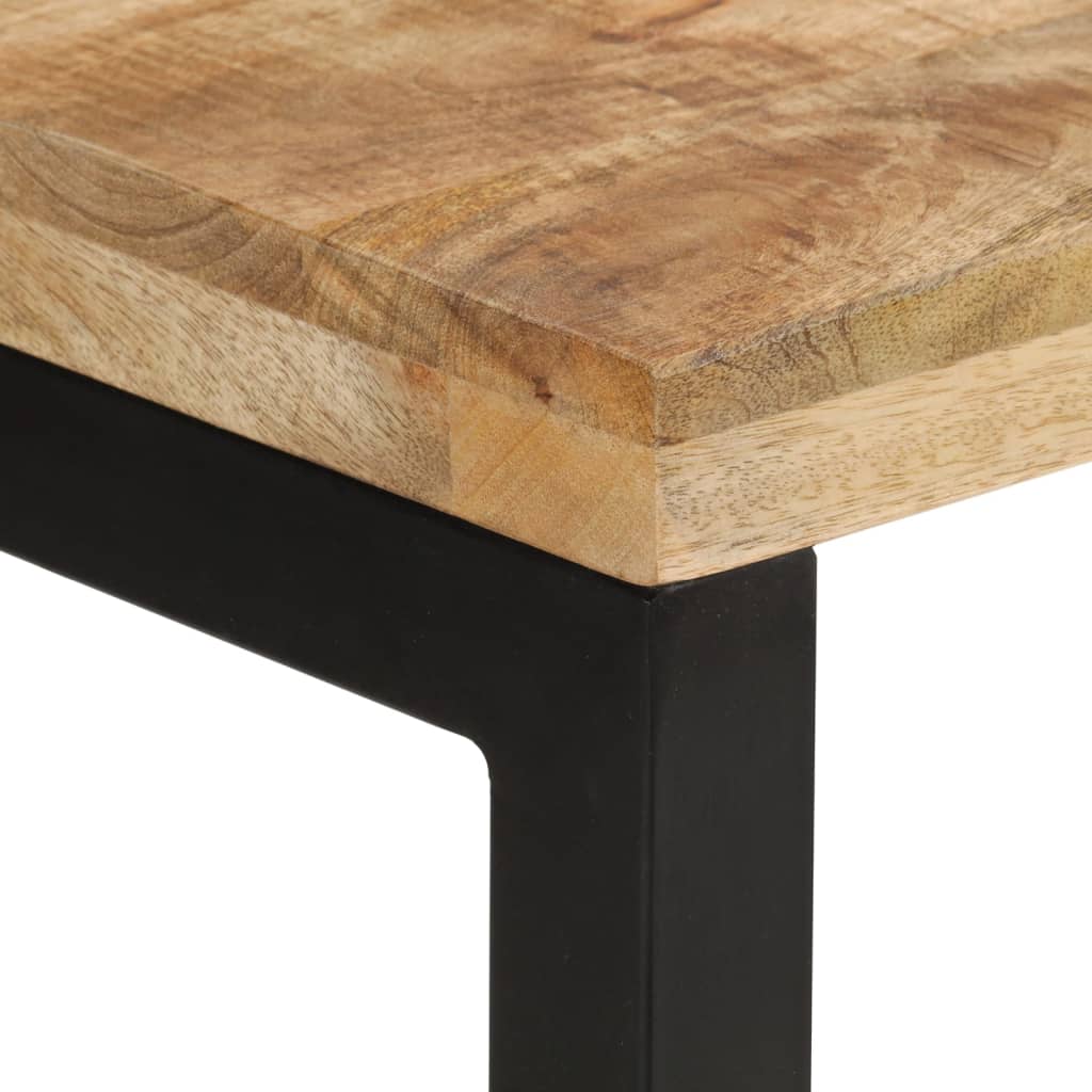 Mesa Consola Madera Maciza De Mango Rugosa 110x35x76 Cm_2