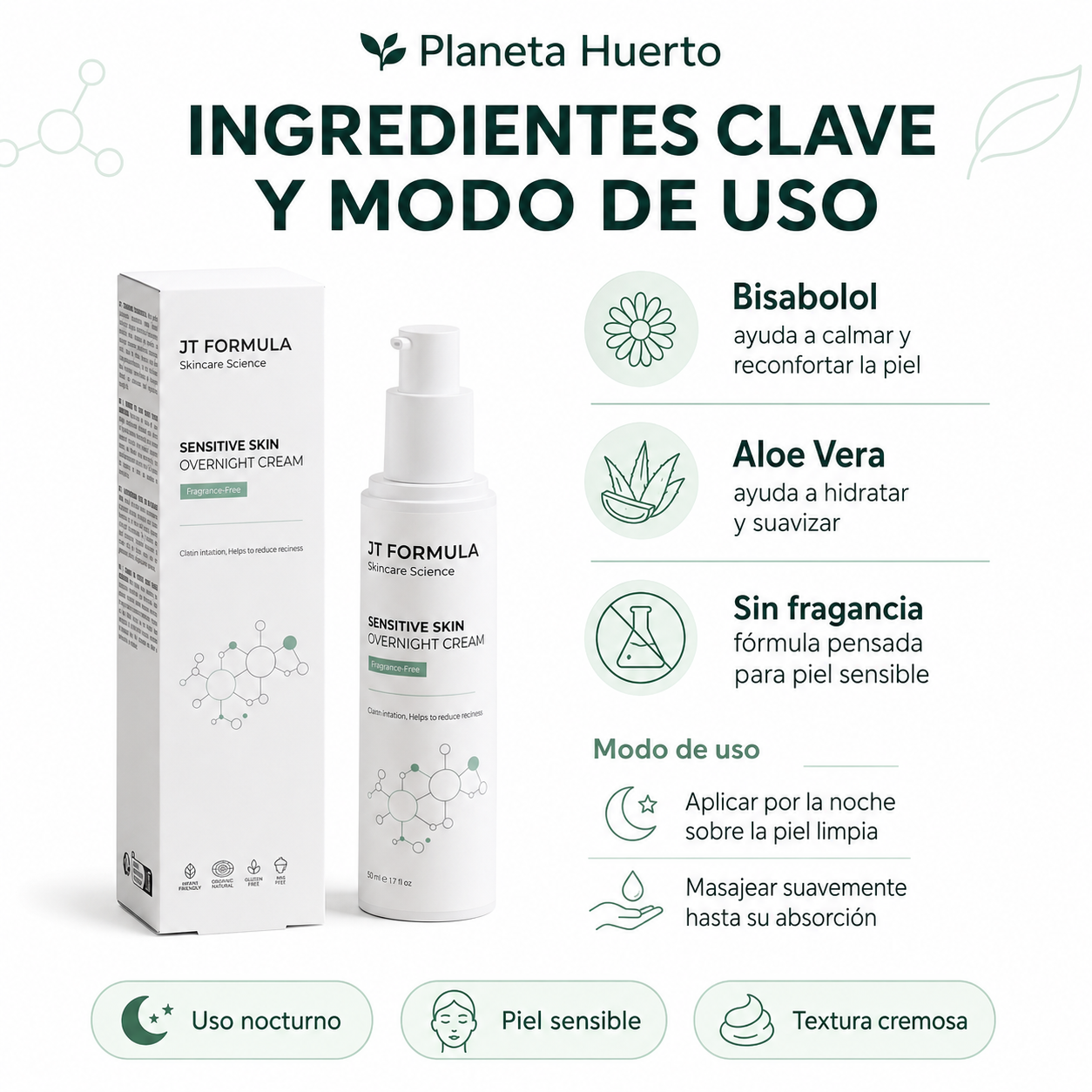 Crema De Noche Para Piel Sensible, Sin Fragancia_2