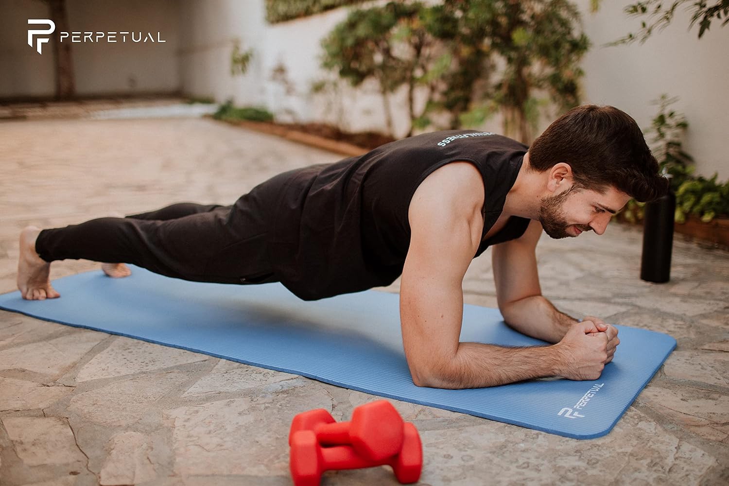 Esterilla De Yoga Y Pilates Antideslizante De 10mm Perpetual Con Correa Y Bolsa De Transporte_1