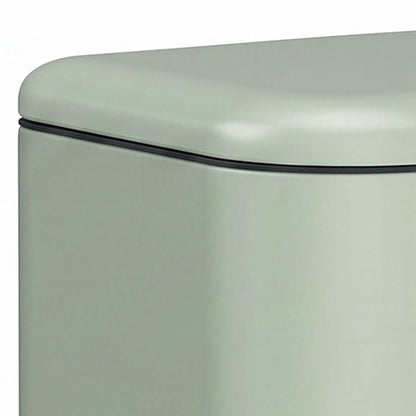 Caixote Do Lixo Homcom Aço Galvanizado, Pp Verde 32.5x27.8x48 Cm_5