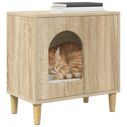 Casa Para Gatos Sonoma 51 X 30 X 52 Cm Madera De Ingeniería_2