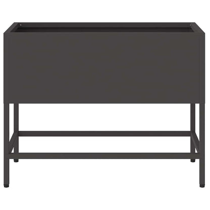 Jardinera Elevada Negro 60 X 26 X 45 Cm Acero_4