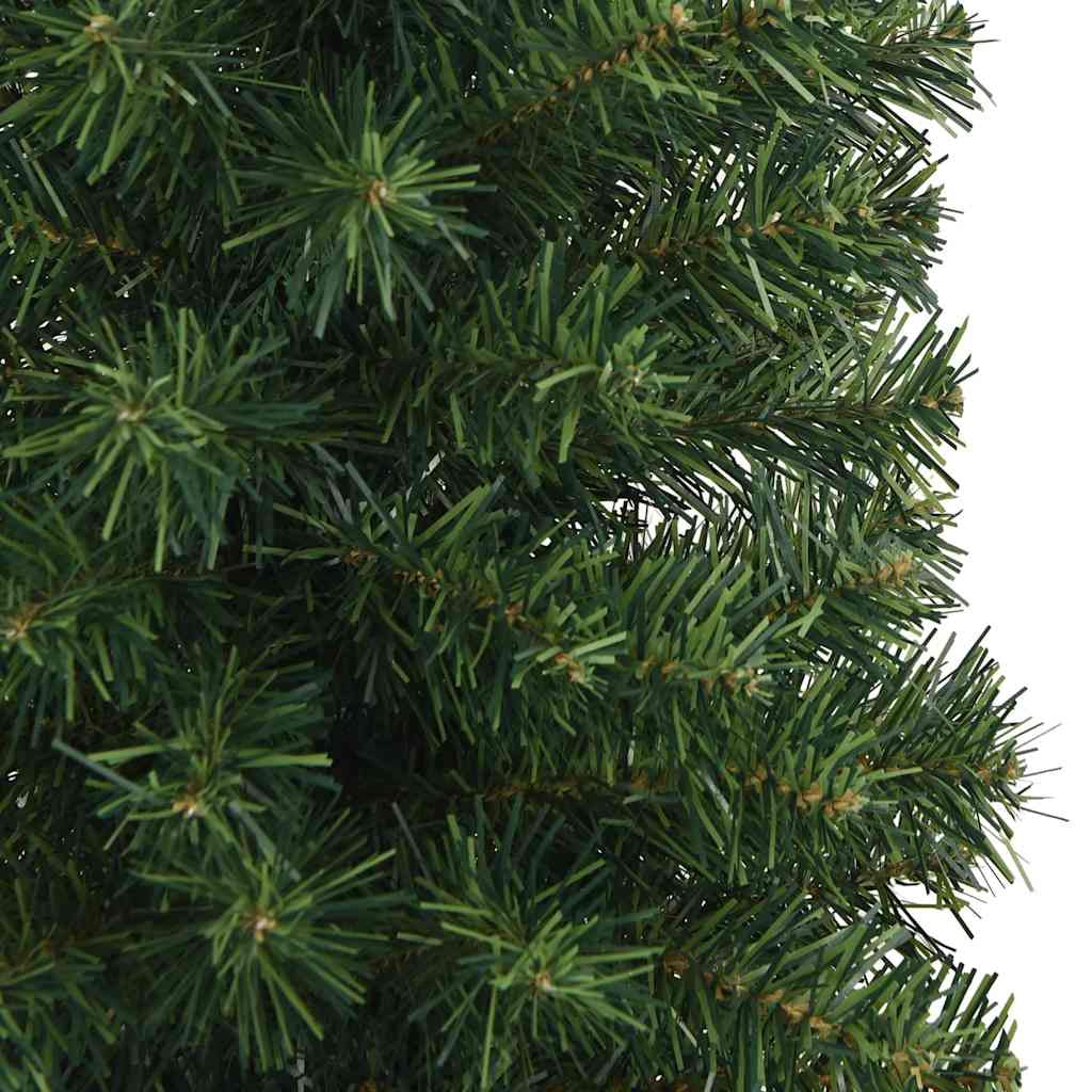 Vidaxl Árbol De Navidad Artificial Delgado Y Soporte Pvc Verde 180 Cm_4