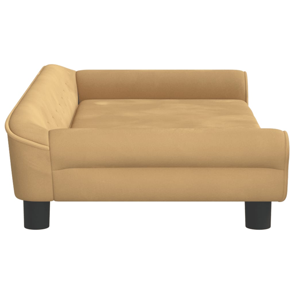 Cama Para Perros De Terciopelo Marrón 100x50x21 Cm / Vetonek_2