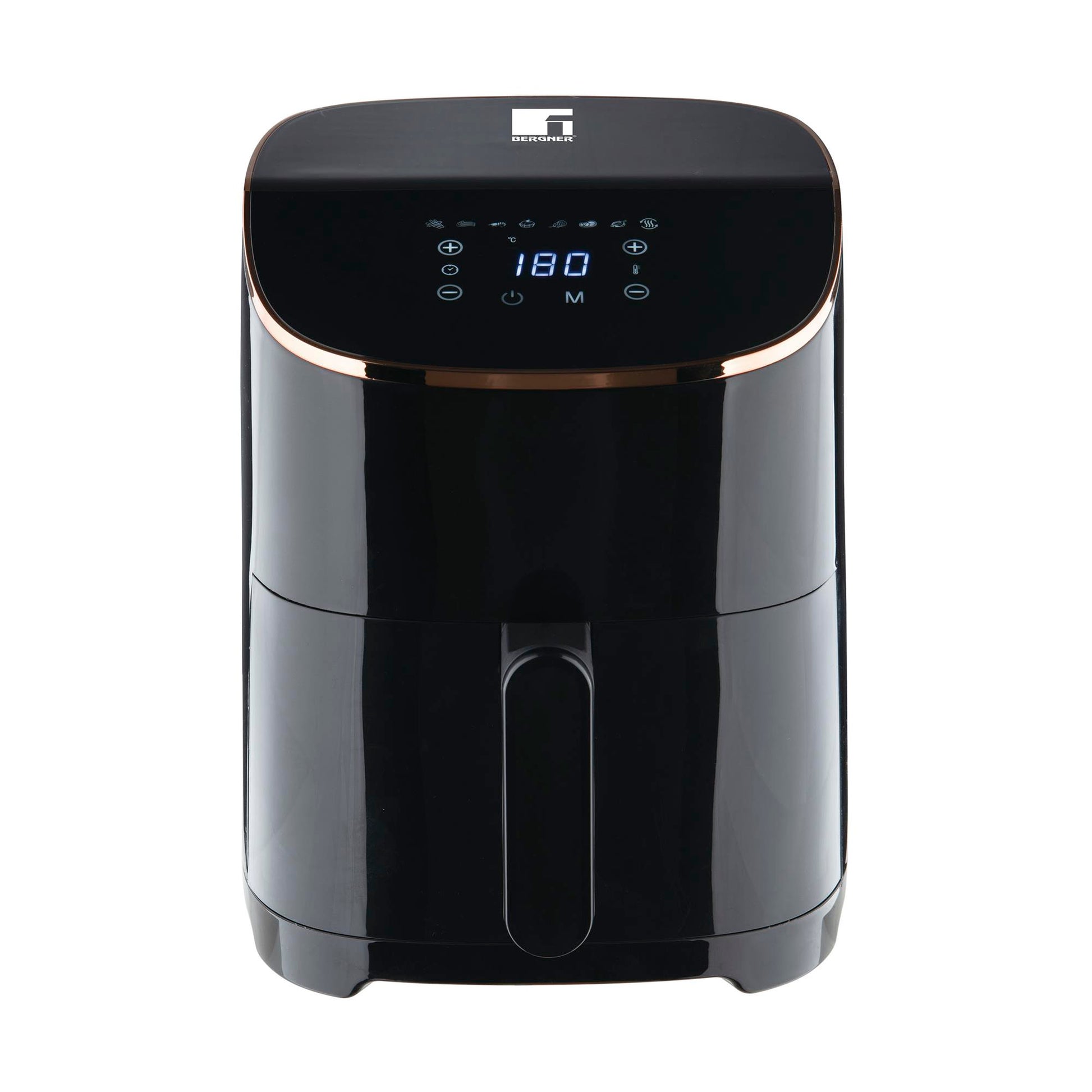 Freidora De Aire 4.8l 1000w Con Temporizador Y Revestimiento Antiadherente Bergner_0