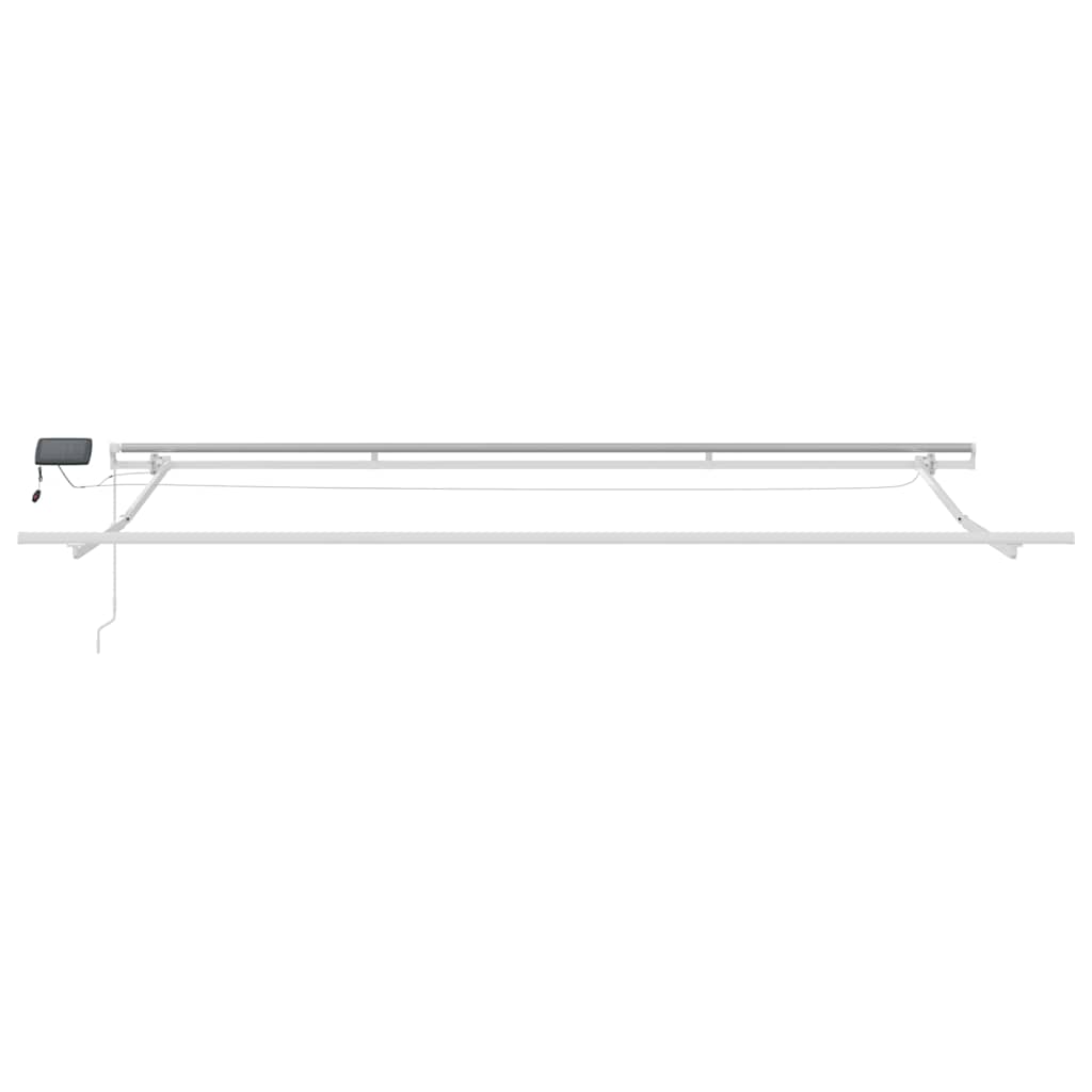 Toldo Retráctil Manual Con Luces Led Burdeos 400x300 Cm_4