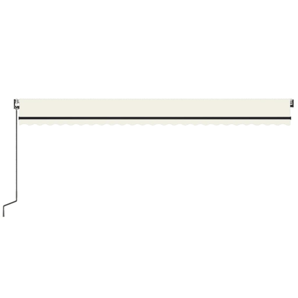 Toldo Automático Con Led Sensor De Viento Crema 600x350 Cm_2