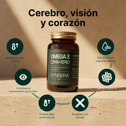 Pack 3 Botes Omega 3 (dha > Epa) 90 Cápsulas Synsera Labs_3