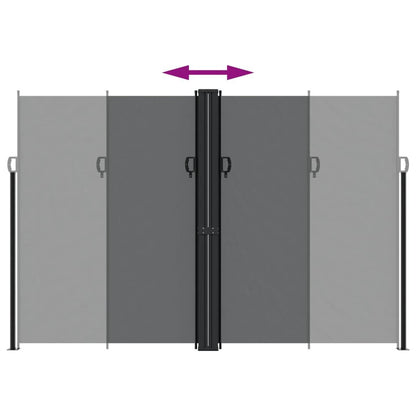 Vidaxl Toldo Lateral Retráctil Negro 220x1000 Cm_4